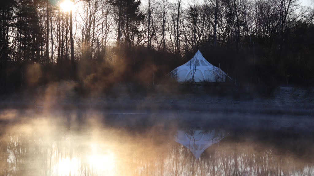 Glamping, danmark, sø, natur, ude i det fri